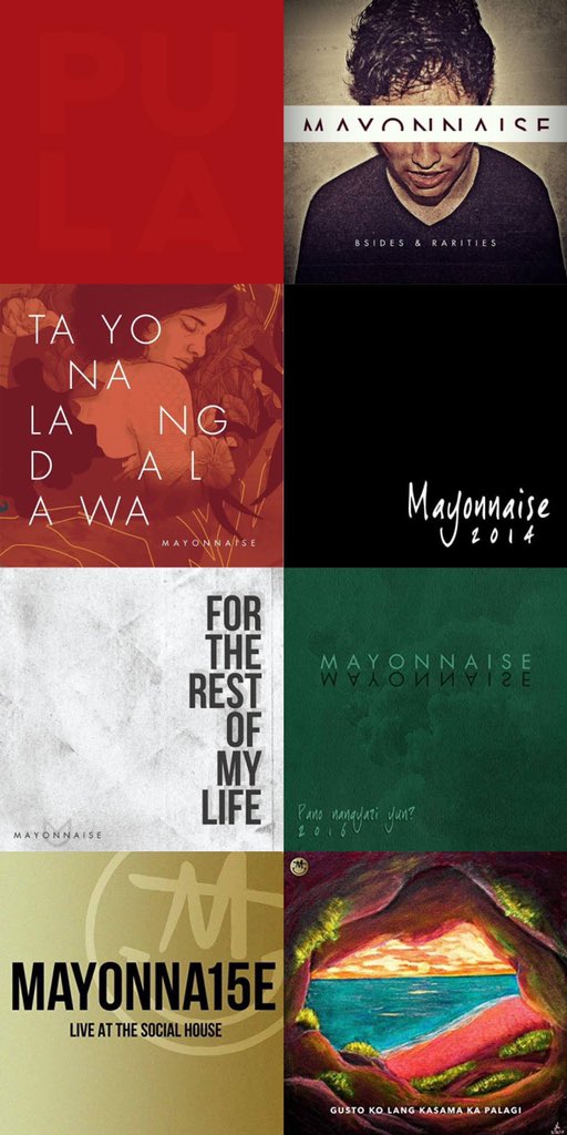 mayonnaisemusic's tweet photo. 4 Studio Albums
2 EPβs
1 Compilation Album
1 Live Album
#DecadetoRemember
#mayonnaiseventeen
#YellowRoomPH https://t.co/LSyLjd5vk4