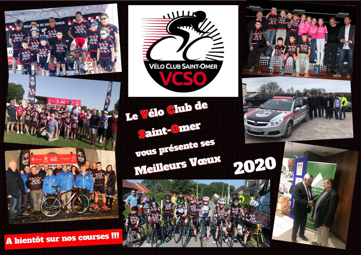 VCStOmer's tweet photo. ⚪️🔴⚫️
Bonne année à tous 🍾, qu'elle vous apporte joie 😃, réussite, victoire et plaisir en compétition 🏆

⏩En route pour 2020 🚴‍♀️🚴‍♂️

#VCSO #2020 #HappyNewYear https://t.co/725RHxncrG