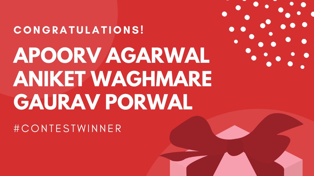 LitharaHome's tweet photo. Congratulations to all the winners of #ChristmasContest
1st: Apoorv Agarwal 
2nd: Aniket Wagmare
3rd: Gaurav Porwal

Note: All the winners, please DM us so that we can process with your prize distribution.
#christmascontest #contestwinners #Lithara https://t.co/H637lV0OZX