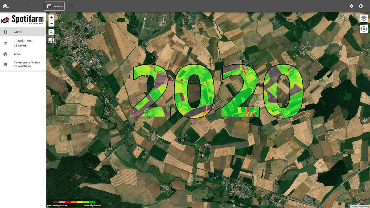 Spotifarm 🛰🌾📲🚜 (@spotifarm) on Twitter photo L'équipe #spotifarm vous souhaite une belle année 2020 pleine d'image satellite 🛰️
🎉🍾
#agtech L'équipe #spotifarm vous souhaite une belle année 2020 pleine d'image satellite 🛰️
🎉🍾
#agtech