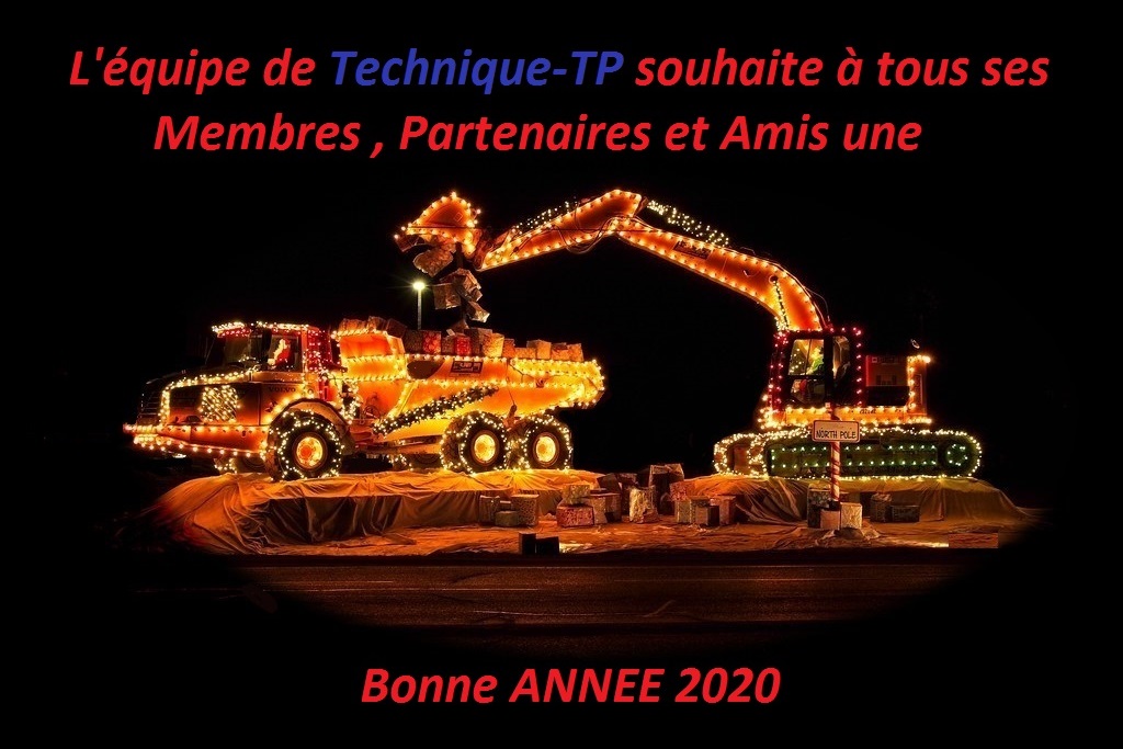 L'équipe de Technique-TP souhaite à tous une très bonne année 2020
Exca
