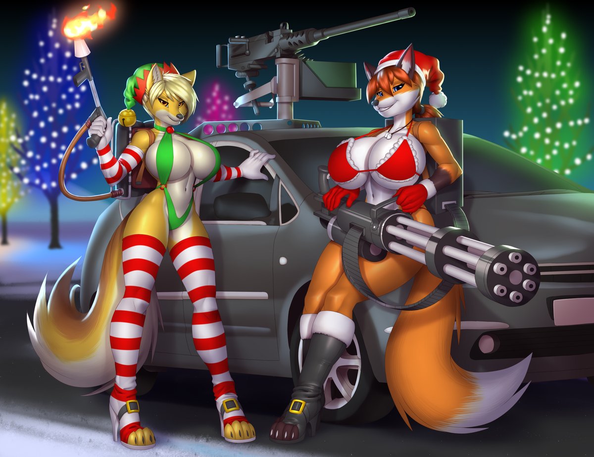 Bombshells369th's tweet photo. Happy Holidays from the #Bombshells #Bestboobsintheworld #TankVixens #HappyHolidays https://t.co/FyIME2s0L0