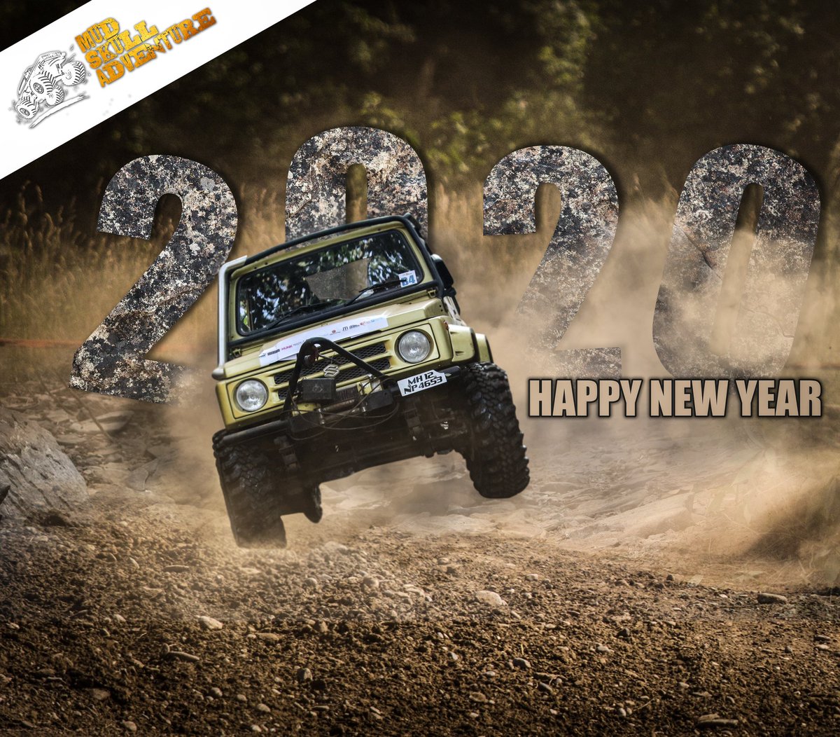 mudskulladv's tweet photo. Happy New Year 2020 to all the @mudskulladv Lover Thankyou for the support, you guys have given in 2018-19 Looking Forward to 2020 more exciting things are coming soon....
.
.
#happynewyear2020 #mudskulladventure #india #first #biggest #luxurious #offroading #event #offroad4x4 https://t.co/5nA4wmSGJi