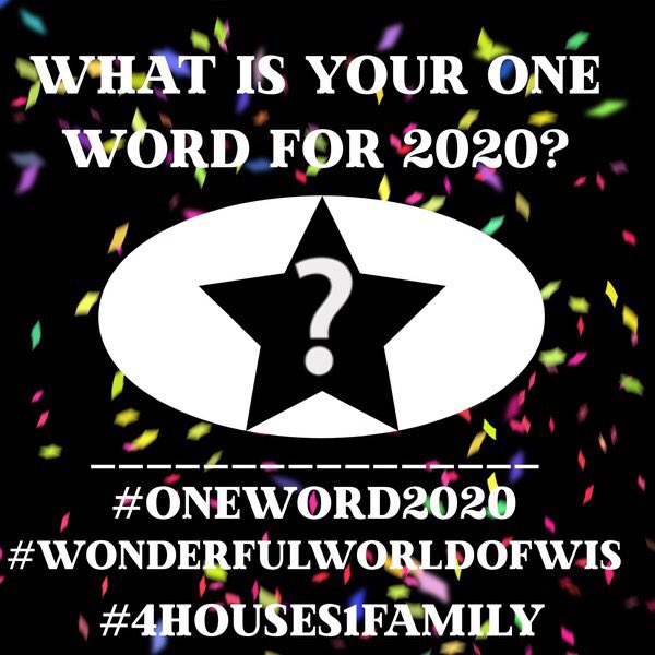 My word for 2020 is optimism!  #wonderfulworldofwis #OneWord2020