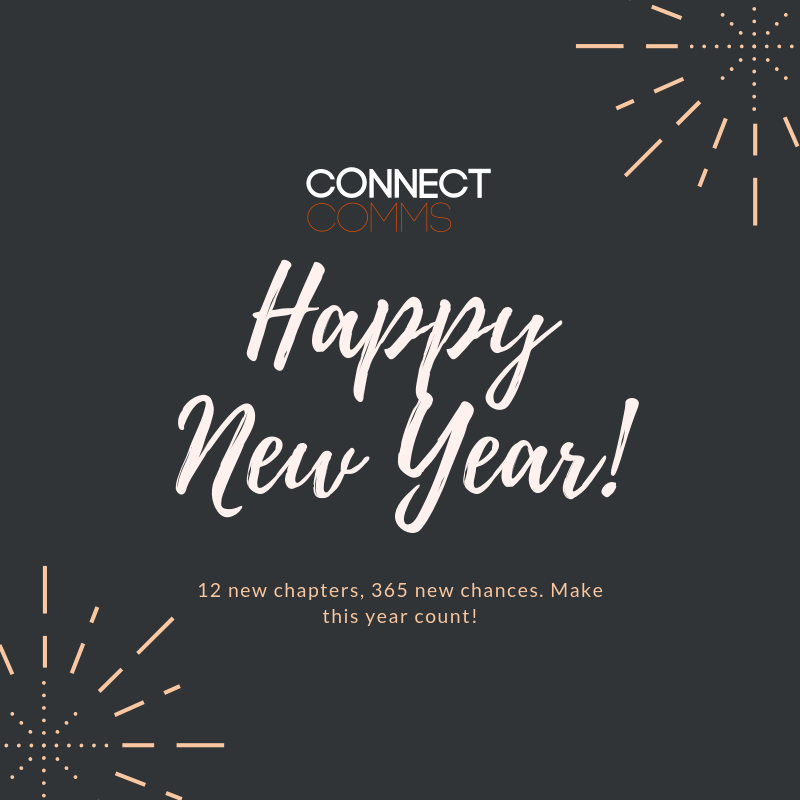 ConnectCommsUK's tweet photo. Happy new year from all of the team at Connect Comms! ππ
What an amazing year 2019 was, we wish you all success and happiness for the new year! Cheers, everyone! π₯
#ConnectComms #HappyNewYear https://t.co/WJ3V6G4kvB