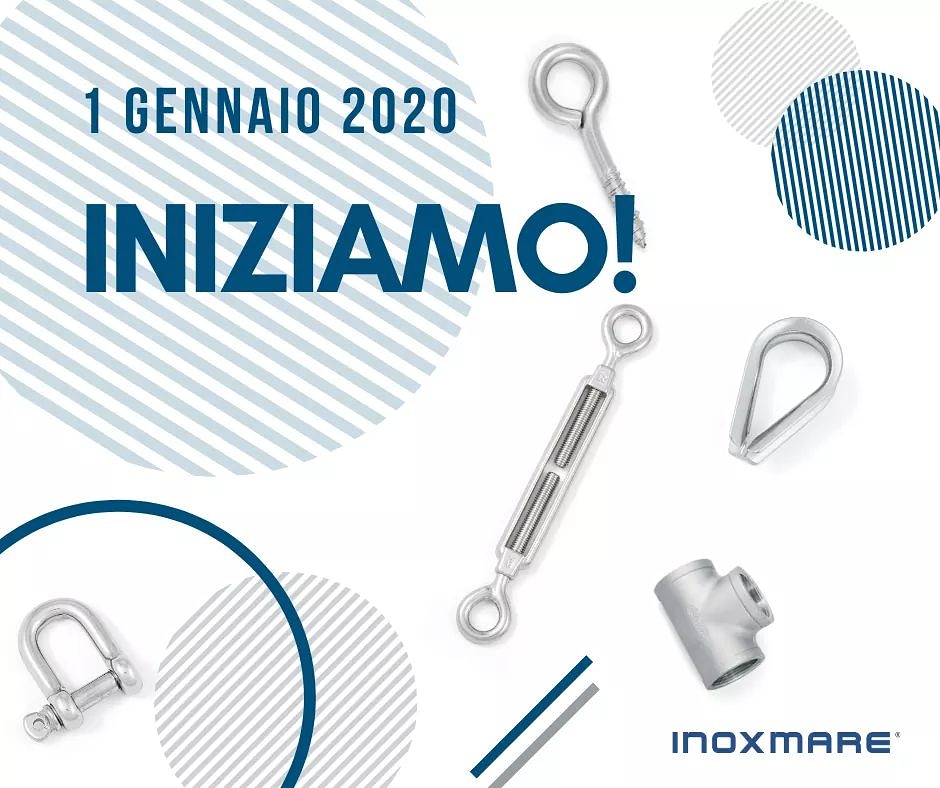 INOXMARE's tweet photo. Iniziamo assieme un nuovo anno! 💪💪💪
#InoxMare ⚙ #NuovoInizio 🔩 #SiamoCarichi ⚙ #1Gennaio 🔩 #NuovoAnno ⚙ #Duemilaventi 🔩 #acciaio ⚙ #acciaioinossidabile 🔩 #acciaioinox ⚙ #inox 🔩 #viteria ⚙ #bulloneria 🔩 #raccorderia ⚙ #solar 🔩 #accessorinautici ⚙ #shoponline https://t.co/niKjmlKXxl