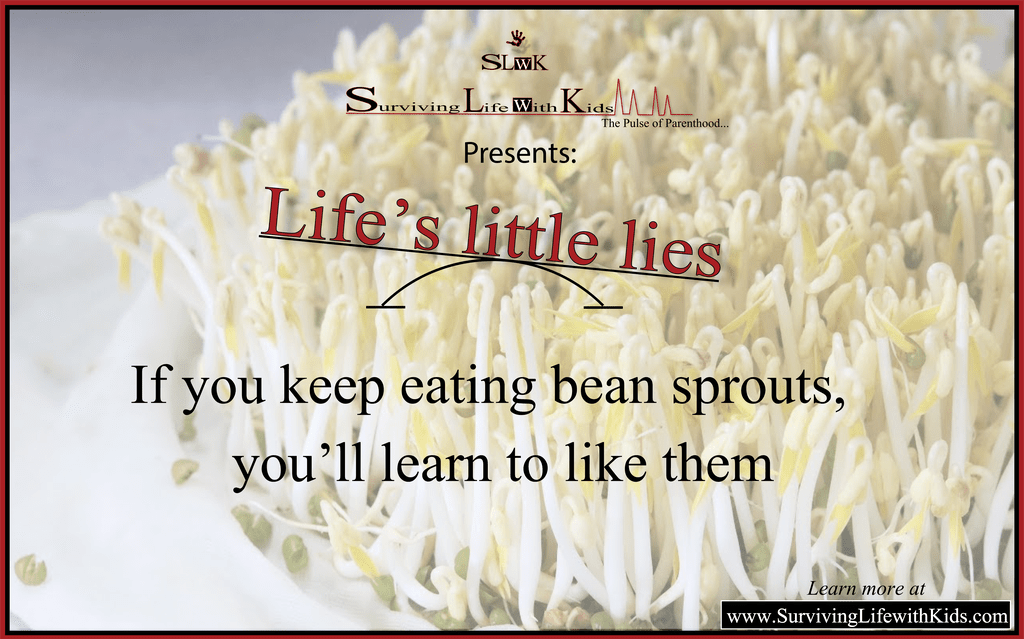 SurviveLifewKid's tweet photo. One of life's little lies is all about the bean sprout. https://t.co/2uSNAyOy9k https://t.co/N1jiodALJD