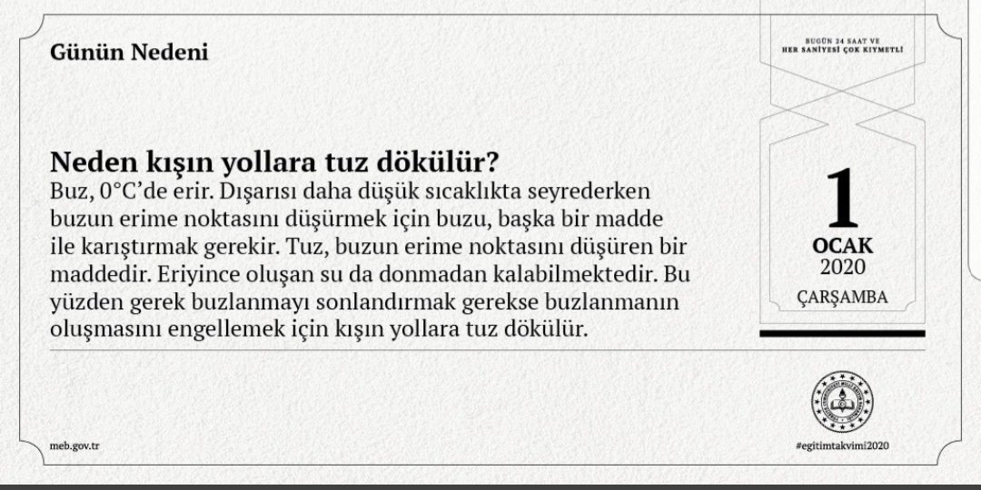 #egitimtakvimi2020