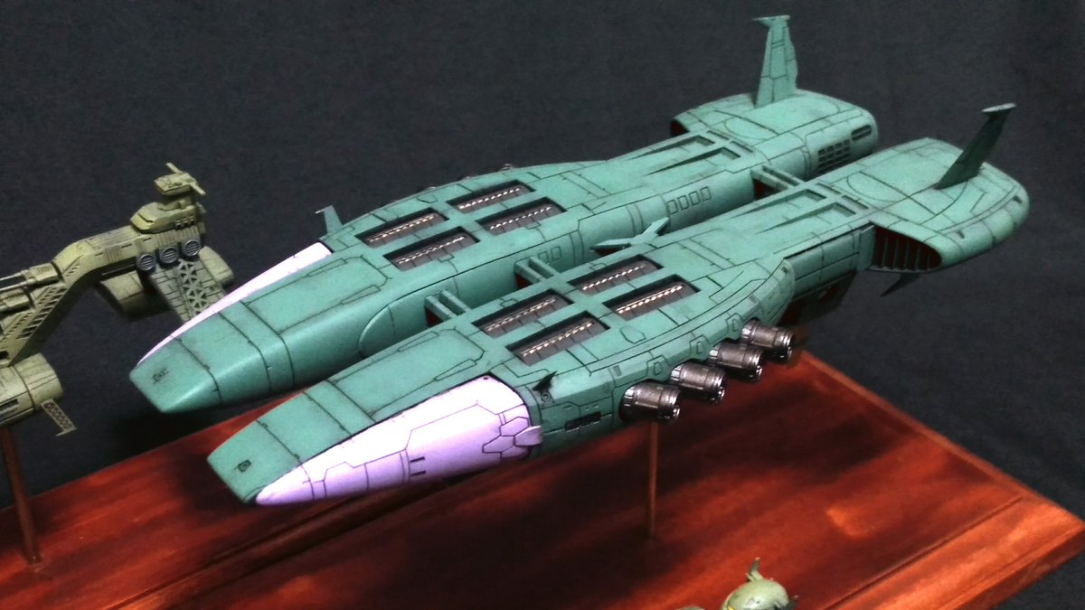 今年最初の完成品はパプア級補給艦 です！ おなじみのfleetmo製1/1700