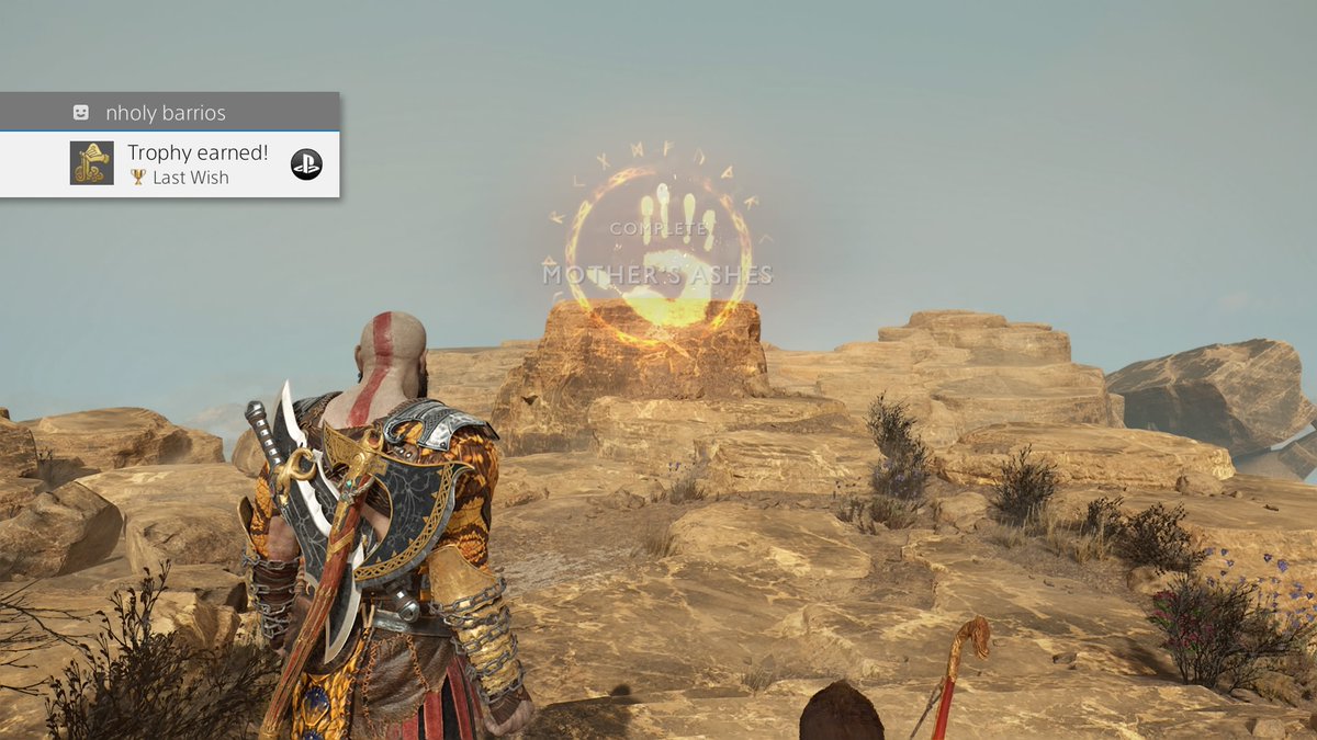 DAMNRjhay's tweet photo. God of War
Last Wish (Gold)
Spread the ashes #GodofWar #PS4share https://t.co/lTHrobczOU