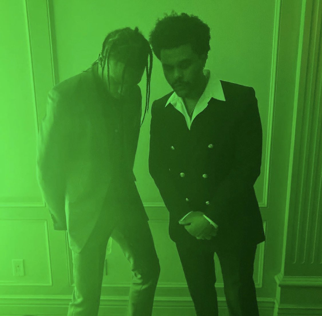 On Twitter Travis Scott And The Weeknd At Their New Year S