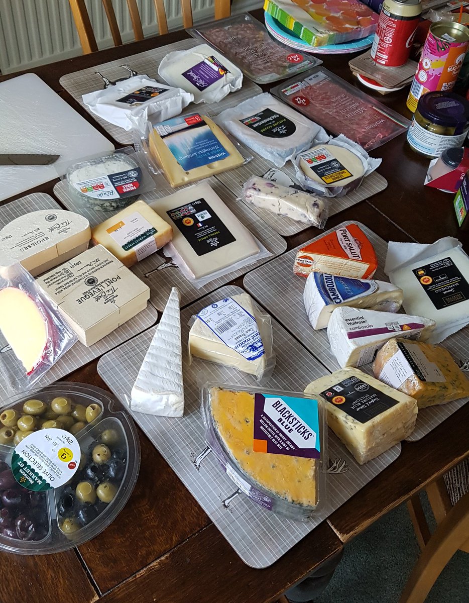 New Year.New you.But....A cheeseboard, the one to end them all, appears.The End.