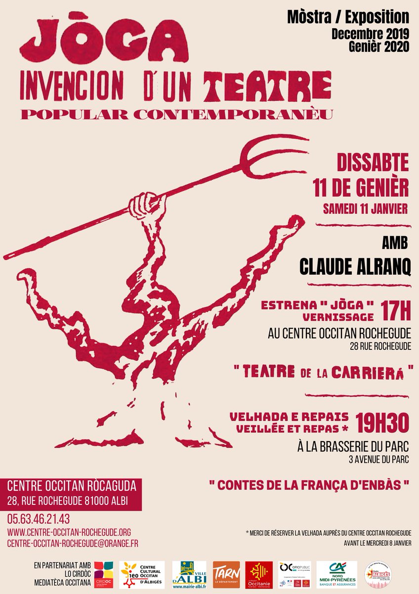 OccitanParis's tweet photo. De saupre #Albi #Occitan #Teatredelacarriera #CIRDOC #ClaudeAlranq https://t.co/PPB6xAsr0M