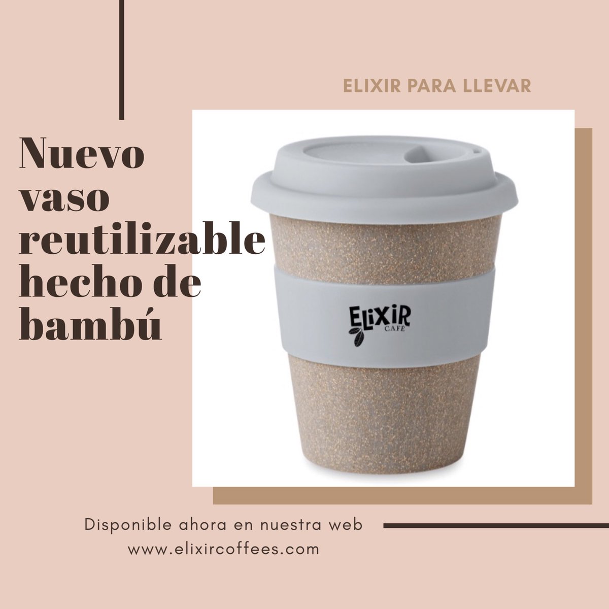 cafe_elixir's tweet photo. ¡Ya no tienes excusa! Ahora puedes llevar tu vaso hecho de bambú a todas partes y reutilizarlo cuantas veces quieras. Una forma práctica, bonita y fácil de cuidar el medio ambiente 🙌🏻
Disponible en nuestra web: https://t.co/1FttfJX5us ❤️
#elixircoffees #reusereducerecycle https://t.co/RLURrn1EAq