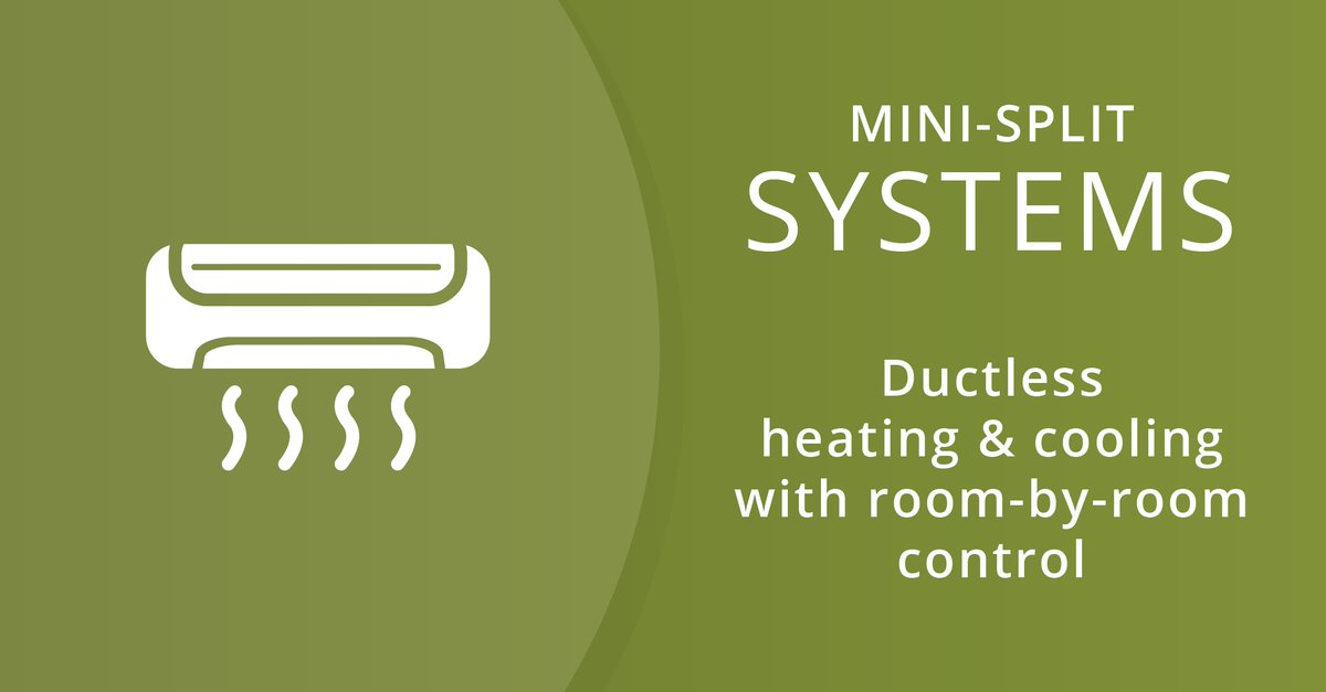 Mini-split heating &amp; cooling systems ensure optimal comfort with room-by-room temperature control. No duct work needed, easy to install &amp; suitable for every home, add-on, or new construction.

buildhomesgreen.com/fujitsu-ductle…
#construction #heating #cooling #electrification #calaveras
