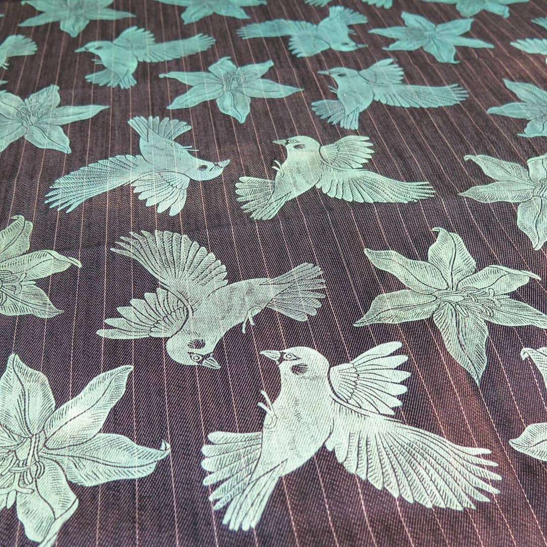 _mimina_'s tweet photo. I have been doing some block printing lately... 🐦🌺 https://t.co/VZkdaE6dSI