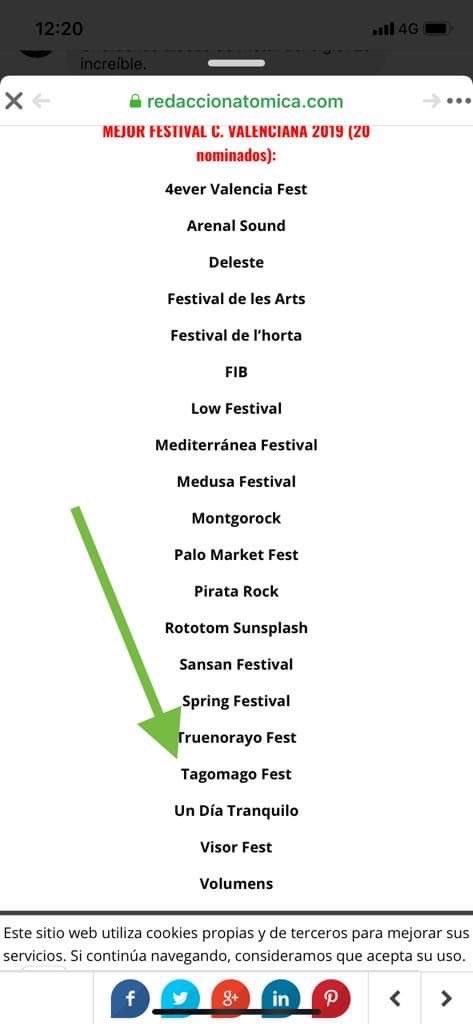 TagomagoFest's tweet photo. No nos van estas cosas de los premios y nominaciones como sabéis pero de bien nacido es ser agradecido Muchas gracias a @Redaccionatomic por nominar a #TagomagoFest #FestivalTagomago entre los mejores de 2019 ¡gracias por vuestro trabajo y apoyo! 👏👏 https://t.co/xpI3Bhxctu https://t.co/sBZLtFCA8W