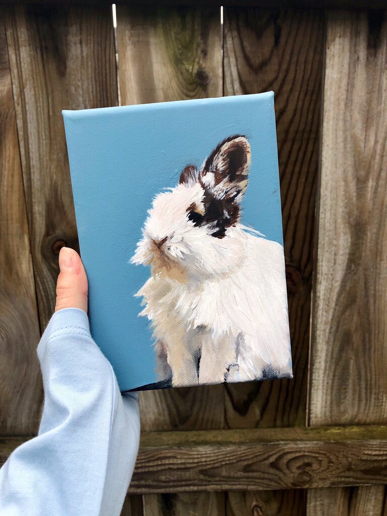 woodcockbirdie's tweet photo. ✨anniversary giveaway✨

it’s officially been 1 whole year of Painted Pets &amp; i’m so grateful for the amount of support i’ve received :’) 

- winner will receive a custom 5x7 pet portrait 

- retweet &amp; like to enter

- ends 1/7

- comment a picture of your pet for an extra entry! https://t.co/ZJFXlGhzQo