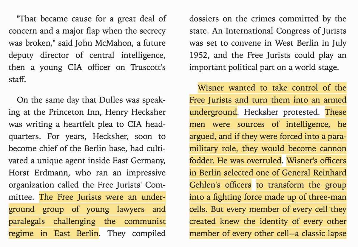 One time, the US tried to take a bunch of lawyers and paralegals in East Germany and make them into a guerrilla fighting force. It ended up getting them all arrested. It also dropped supplies and recruits to a guerrilla movement in Poland that was a communist front.