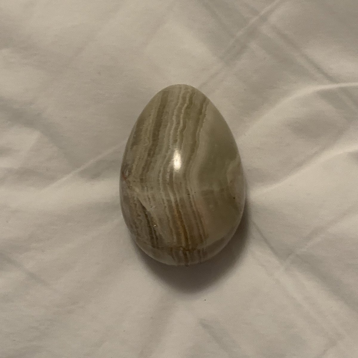 Egg made of layer quartz or something (I think)