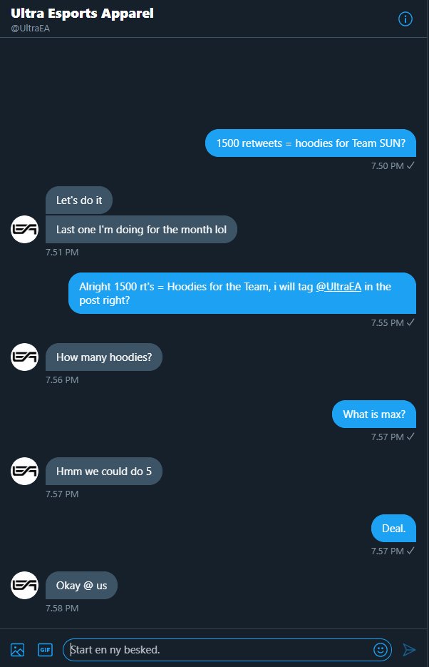 LSKOBHD's tweet photo. HELP TEAM SUN &amp; ME! We made a deal with @UltraEA that if this tweet gets 1500 RETWEETS we will get 5x hoodies to Team SUN!

Every retweet will get a follow from me!
RTRTRTRTRTRTRT 🙏 https://t.co/TNrf48WPJA