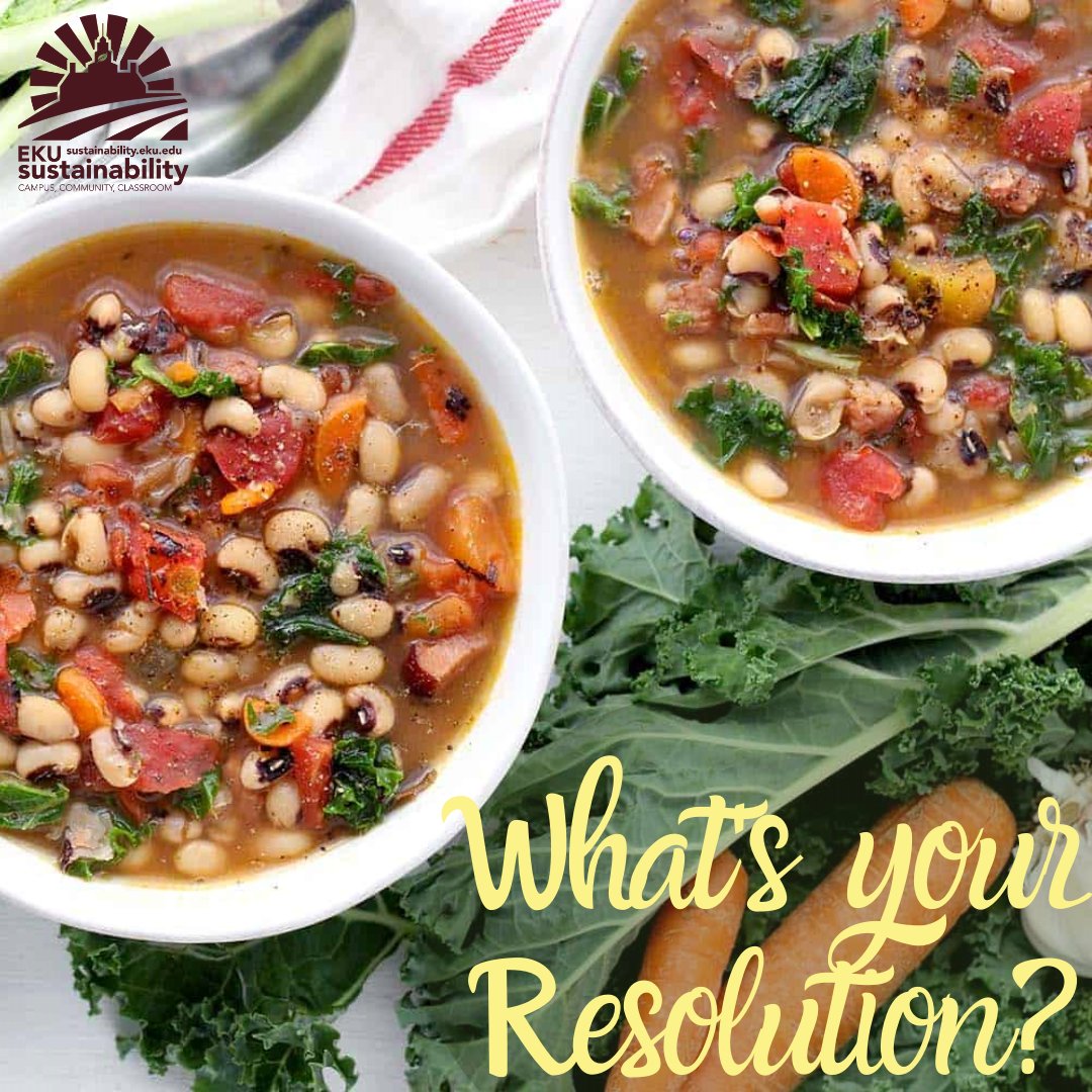 For your New Year’s resolution, why not live a more #sustainablelifestyle? Bring your own #reusable bags to the store. Buy #local &amp; #organic. Cook your own meals. You don't have to plunge headfirst into sustainable living, you can start a little at a time.  #eku #sustainability