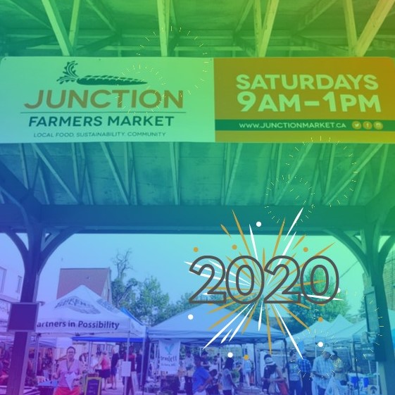 Wishin' you all a #happynewyear2020 from your #local #junctionmarket 🥂<a href="/junctiontoronto/">Kirsten Clayton</a> #farmersmarket #lovelocal #farmers #farmfresh #organic #vegan #paleo #volunteers #community #vegetarian #community #cheers #happynewyear  #celebratetheseason #readyfor2020