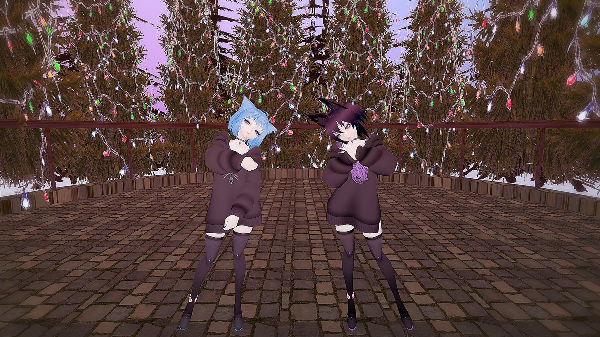 13Yunfei's tweet photo. Hang out with my brother✨🤜🤛

#VRChat Cr. model by CHRISPY NI https://t.co/NidljDLWgM