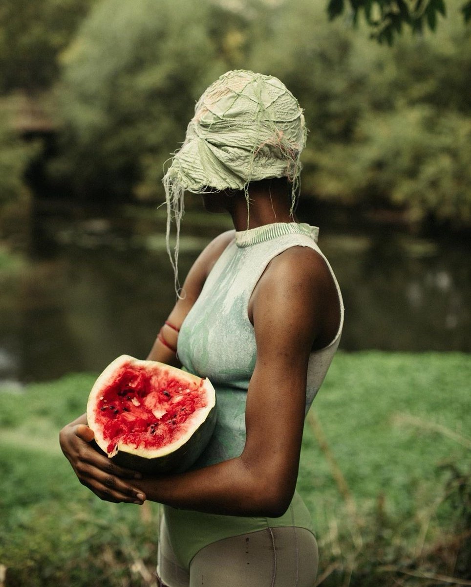 afrodyssee's tweet photo. SMASHED WATERMELON
Collection Garbage Core x Paniagua. Photo Christina Nwabugo Style Enrica Miller. Set designer Brook Yichun Shen @krystalpaniagua @bynwabugo @enricamiller #brookyichunshen #garbagecore #giudittatanzi #krystalpaniagua #christinanwabugo #enricamiller #fashion https://t.co/DBuiHaaNre