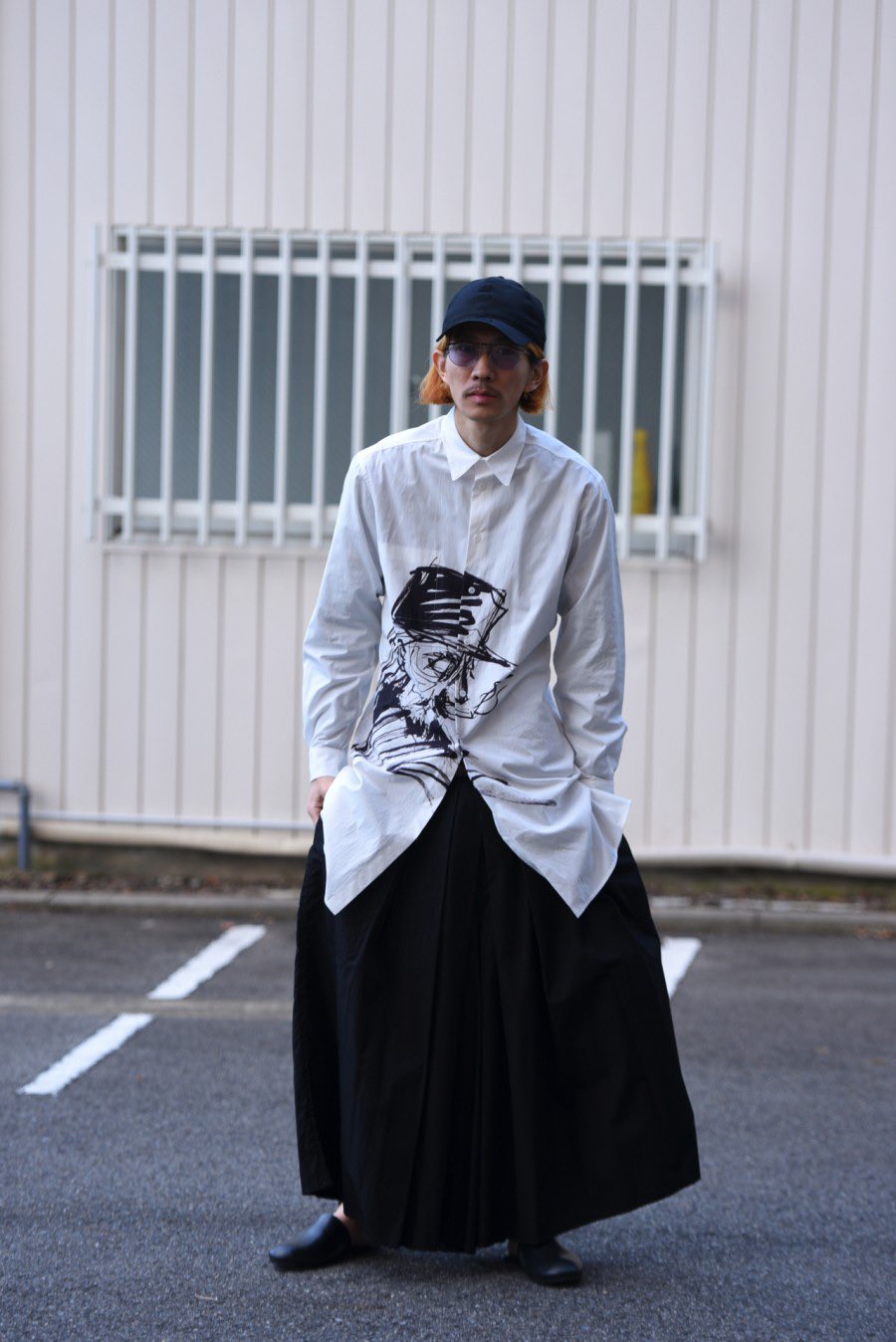 19SS Yohji Yamamoto pour homme ウールギャバ 袴-