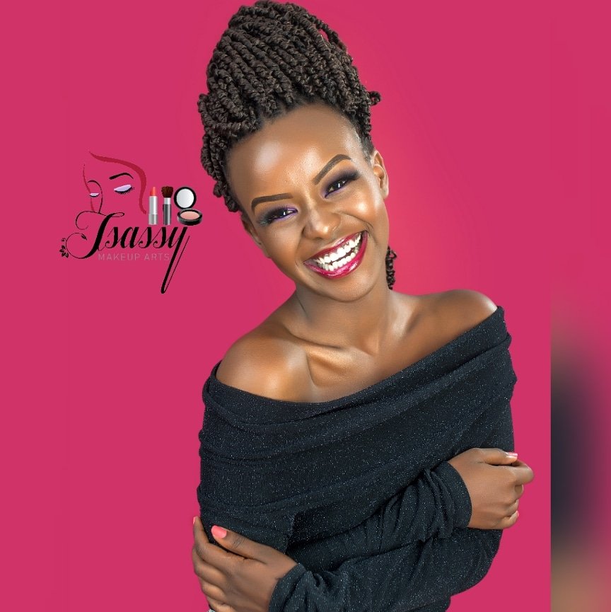 //New Year Goals//
Resolve to keep happy and always smile, This way, your joy and you shall form an invincible host against any difficulties. 
. 
. 

#Happy2020
#photoshootmakeup  done on our beautiful smiley model @iamterrywamai 
Shot @shamiriphotography 
#hair @naturalhairkenya