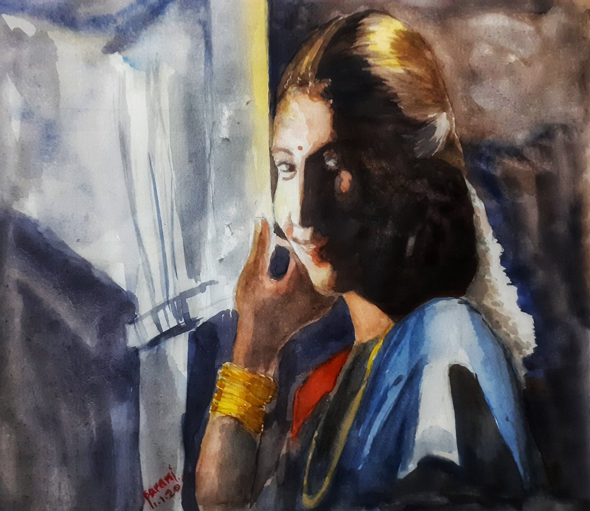 ஒளியிலே தெரிவது தேவதையா.... #Rajasongsinwatercolour  #watercolour  #Rajasongsinwatercolor  #watercolor  #paranisketch  #parani  #raja  #ராஜா #24