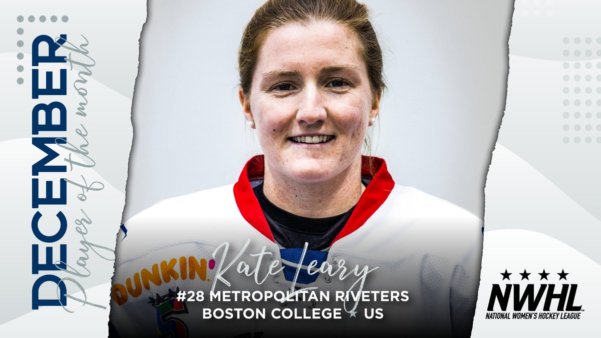 Riveters's tweet photo. .@2K8leary December By The #'s

Games:  7 🏒
Goals:  5  🚨
Assists:  8  🍎
SOG:  20  🥅
Mic'd Up:  1 (Stay Tuned)

No signs of slowing us down.  Our 2nd player honored this week.   @RepTheRivs �� https://t.co/h3Mu1S1qsg