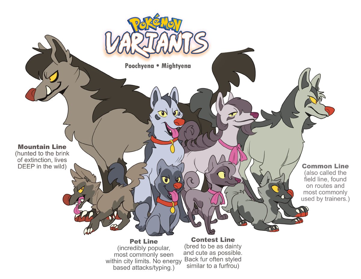 PcaaraArts on X: "Back to it, then! Next in the #pokemonvariations series  are some #pokemon that I had no idea i'd be drawing as much as I ended up  having to. Give