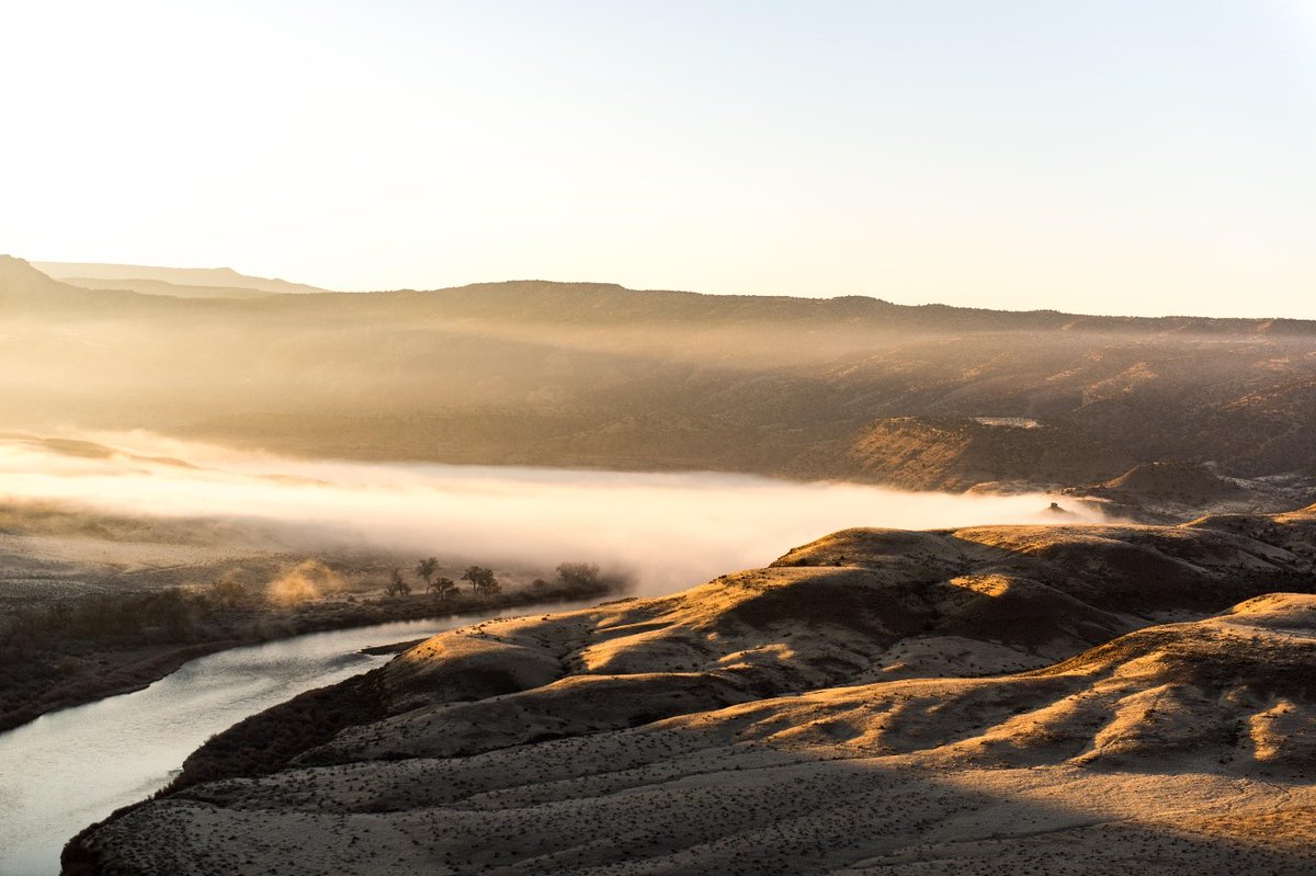 Foggy sunrise at Salt Creek Overlook by Aaron S., BLM Grand Junction.