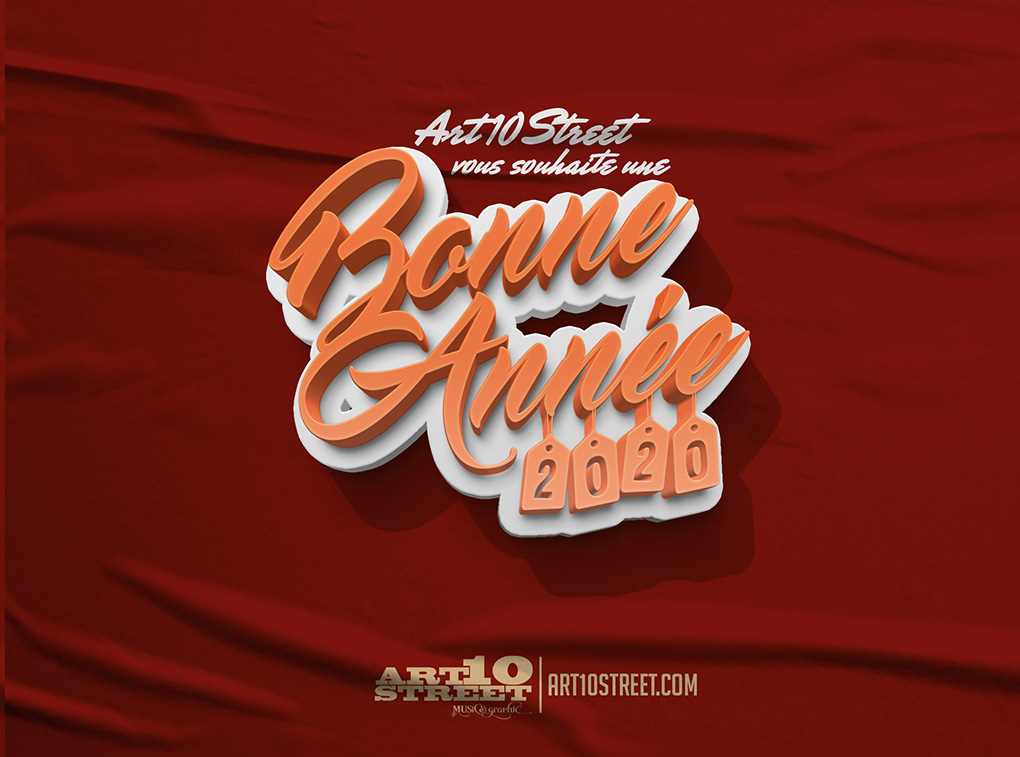Bonne année à toutes et à tous!
#2020 #BonneAnnée #HappyNewYear #Art10Street