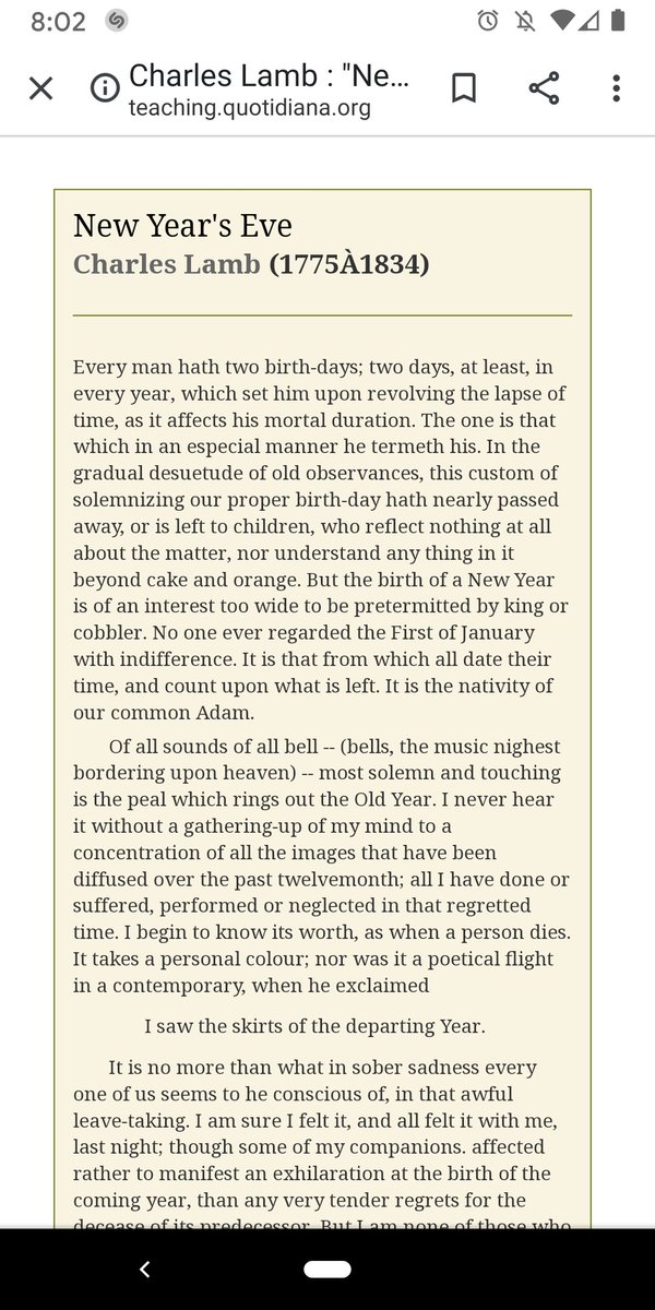 paul_zakrzewski's tweet image. &quot;Every man hath two birth-days...&quot; Except those of us actually born on January 1. #essays #faultylogic #happynewyear2020