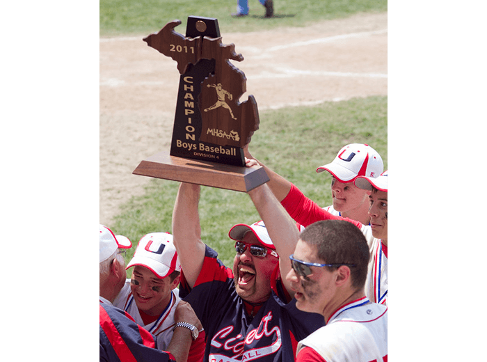 DanCimini1's tweet photo. It’s been a blessed decade for University Liggett Baseball:

4x @MHSAA State Champions 
2011*2013*2014* 2016
STATE FINALS 2012 and 2019
7x @MHSAA FINAL 4
2011*2012*2013*2014*2016*2017*2019
60-6 playoff record
#EverythingCounts https://t.co/EGe3uPSKz8