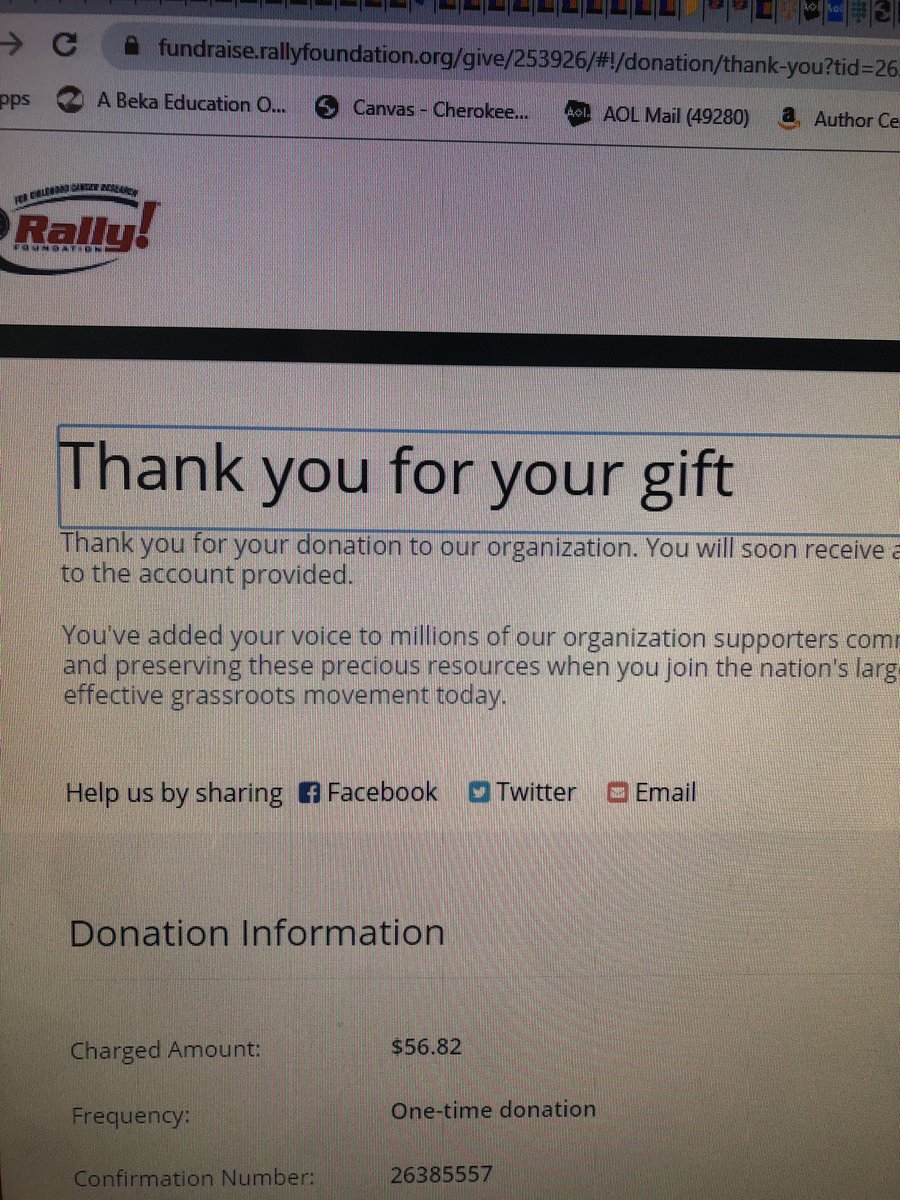 sixth_tool's tweet image. Thank you for your support! Donated $56.82 from royalties earned thru 12/31 to @RallyFoundation! Will announce next charity very soon!
