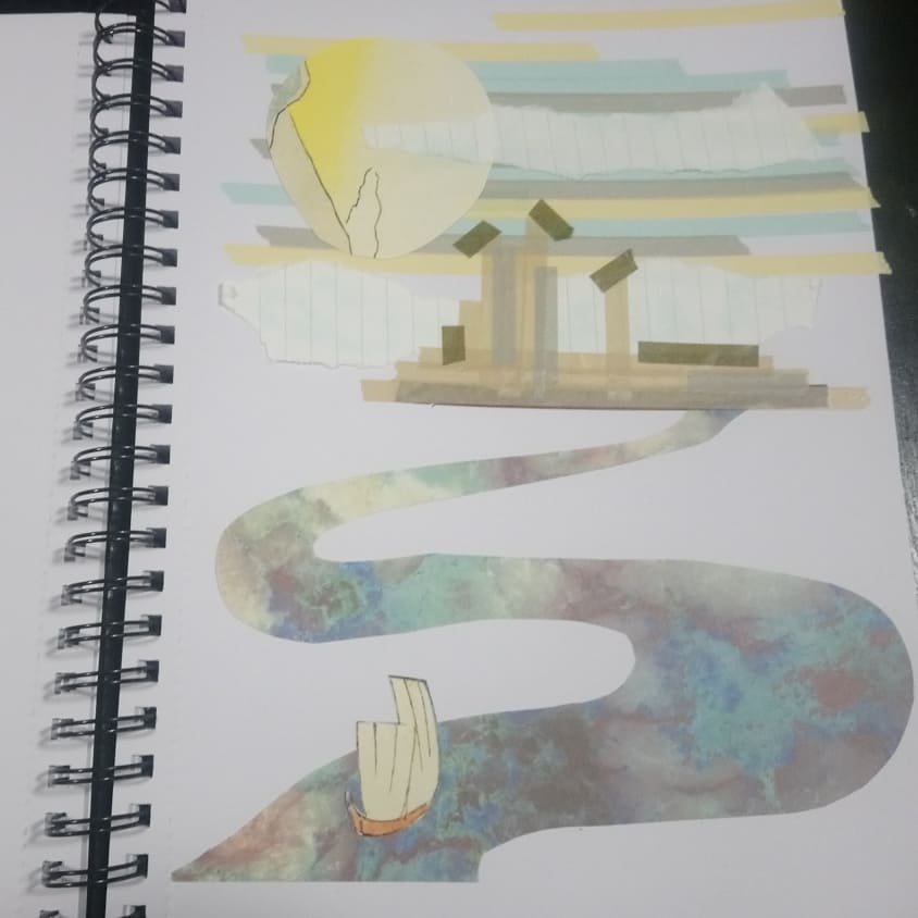 robb_anna's tweet image. Taking part in @funadaydundee this year - challenge to do something creative every day of January. Have decided to fill this sketchbook with a #collage a day - keeping it simple! Here's the first one #fadd2020 #dundeeart #getcreative #creativeproject #dundeecreatives