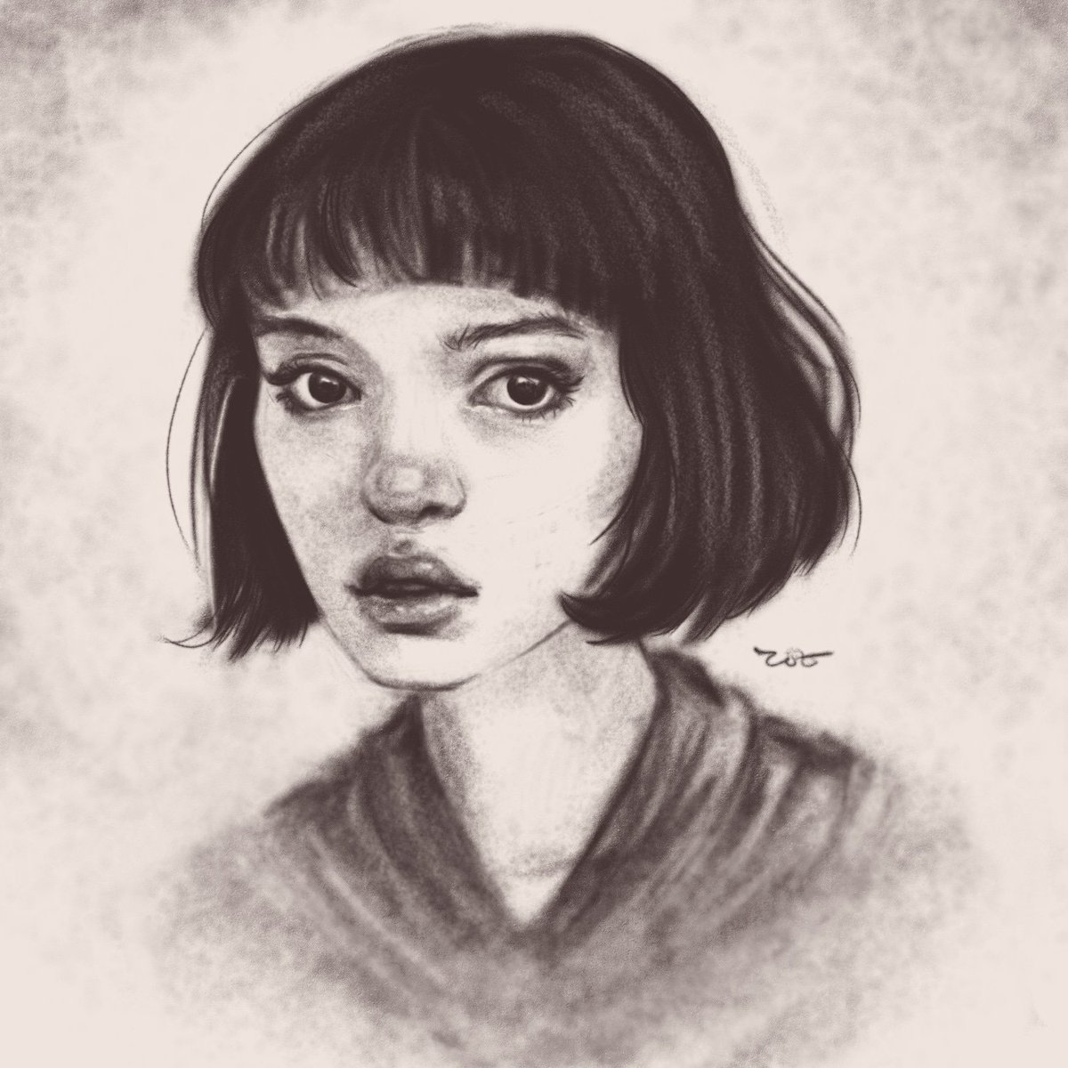 ArtofRoz's tweet photo. Starting the new year with a drawing! It's amazing what you can do with just a single brush (one of @ramonmva 's pencil brushes that I totally love)! Done with @Krita_Painting of course. Hope to be able to draw much more in 2020!#drawing #sketch #digitalsketch #digitalart https://t.co/0Ktbn2mOdX