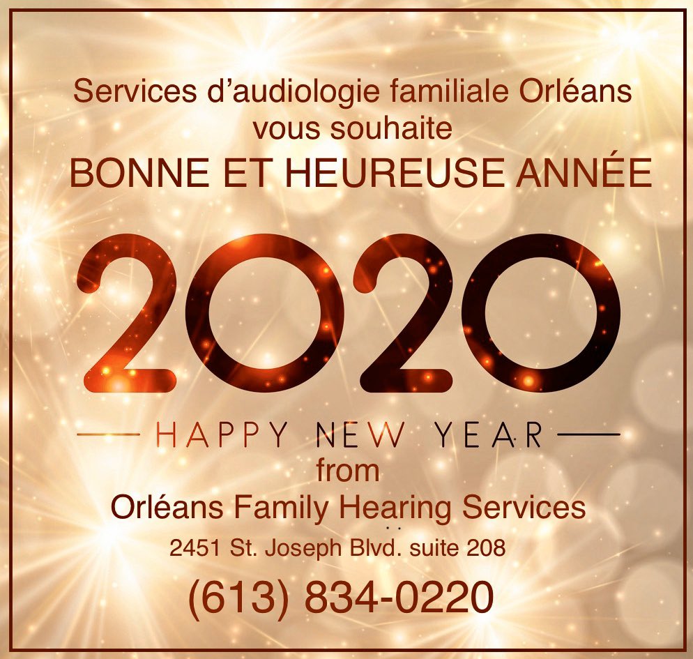 <a href="/orleanshearing/">Francine Thomas AuD</a> wishes you a Happy New Year.
Bonne et heureuse année