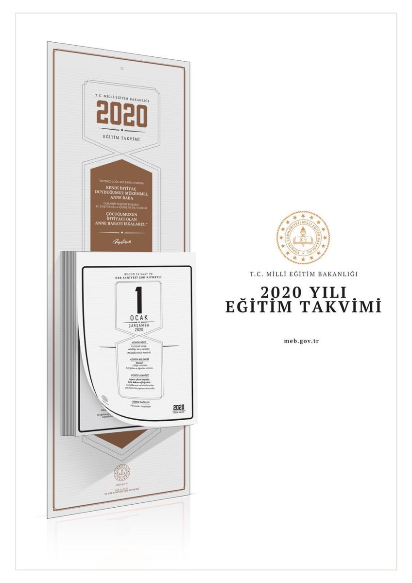 Mutlu Başlangıçlar için;
her gün
<a href="/egitimtakvimi1/">Eğitim Takvimi</a>

#egitimtakvimi2020 
<a href="/Ayhanisik37/">Ayhan IŞIK</a> <a href="/safran1958/">Mustafa SAFRAN</a>