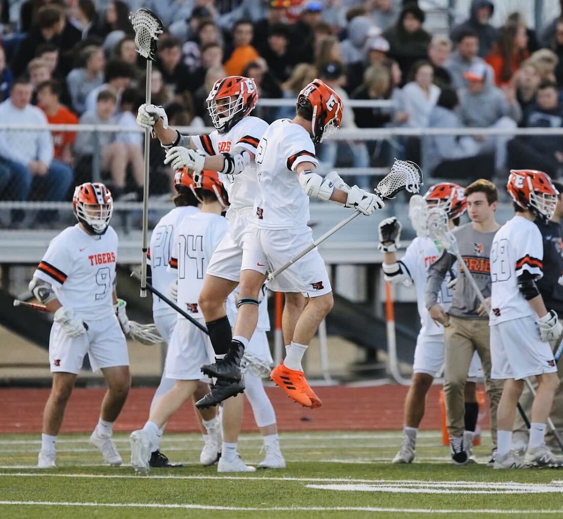 Erie HS Lacrosse (@eriehslacrosse) on Twitter photo Happy New Year! 2019 marked the successful inception of Erie Lacrosse. Excited to see what 2020 will hold. Go TIGERS! #StVrainStorm
<a href="/ErieHSAthletics/">Erie HS Athletics</a> <a href="/TigersPrincipal/">Josh Griffin</a> <a href="/goSVVSD/">Chase McBride</a> <a href="/BoCoPreps/">BoCoPreps</a> <a href="/COLaxReport/">Colorado Lax Report</a> <a href="/CHSAA/">CHSAA</a> Happy New Year! 2019 marked the successful inception of Erie Lacrosse. Excited to see what 2020 will hold. Go TIGERS! #StVrainStorm
<a href="/ErieHSAthletics/">Erie HS Athletics</a> <a href="/TigersPrincipal/">Josh Griffin</a> <a href="/goSVVSD/">Chase McBride</a> <a href="/BoCoPreps/">BoCoPreps</a> <a href="/COLaxReport/">Colorado Lax Report</a> <a href="/CHSAA/">CHSAA</a>