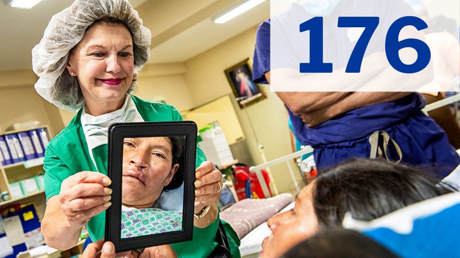 operationsmile's tweet photo. Thanks to you, conducted 176 medical programs across 103 sites in 32 countries in 2019. Of that total, 112 missions were conducted by a majority of local medical volunteers. Among them was Andrea, who received #cleft #surgery at 38-years-old. Read more https://t.co/4s5k91nvzF https://t.co/rsFeXNo3Qo