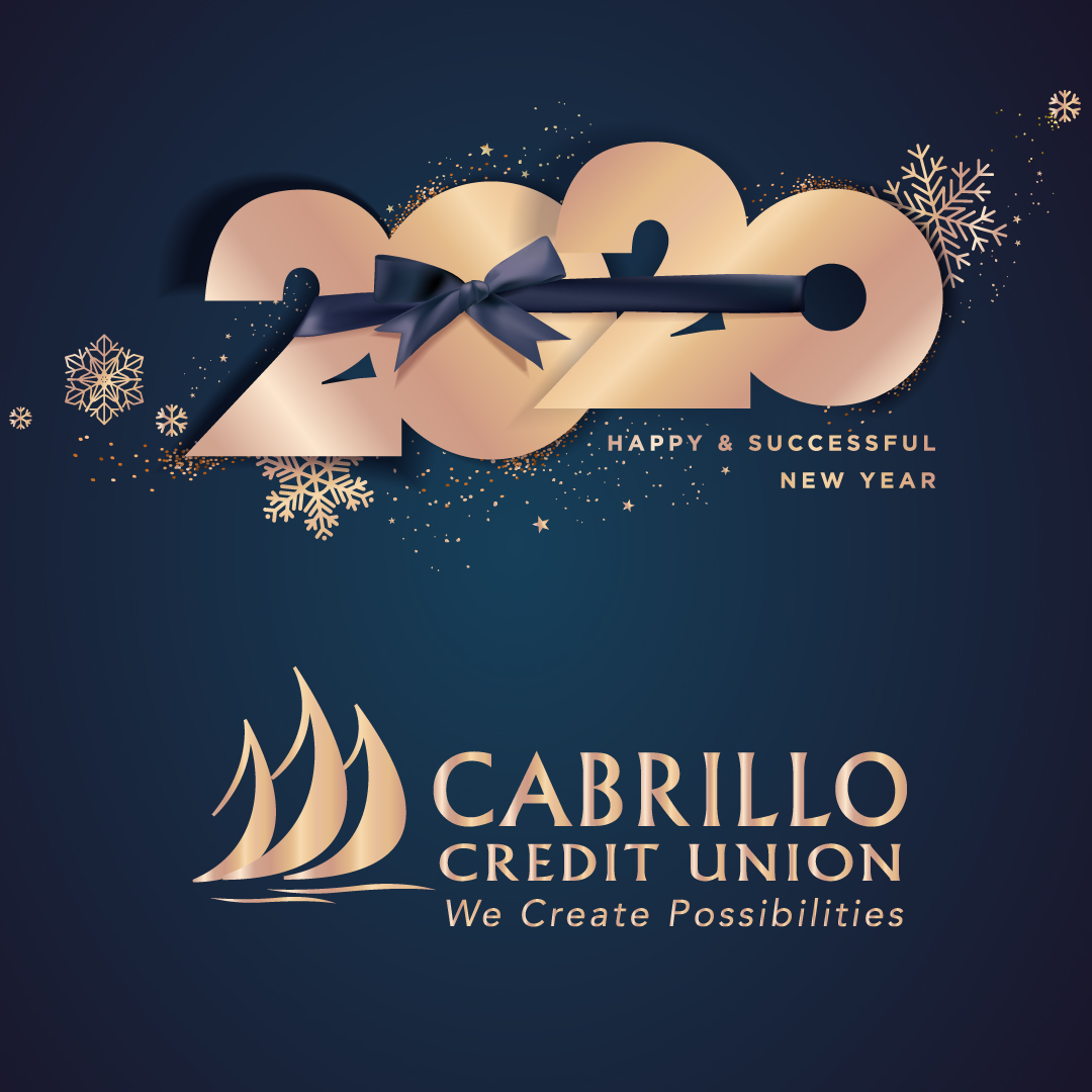 cabrillocu's tweet photo. Happy New Year! Wishing you a great and prosperous 2020! #NewYearNewMe #WeGotThis #2020 #HappyNewYear #CabrilloCreditUnion #GoalsToBeReached #CreditUnions #SanDiego https://t.co/eh29G5jBEZ