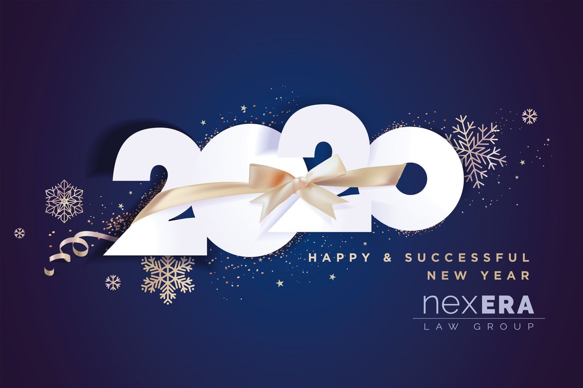 Happy New Year from all of us at Nexera Law Group! We wish you a prosperous and healthy year to come! 🎉 #2020 #NexeraLaw