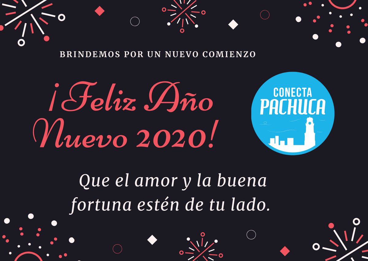 ConectaPachuca's tweet photo. Gracias por seguirnos en el 2019, te invitamos a estar al pendiente ya que este #2020 traeremos muchas sorpresas para ti 🥂🎊🍾
#conectapachuca #conectatumundo #FelizAñoNuevo2020 https://t.co/WOxqIOZ4Fd