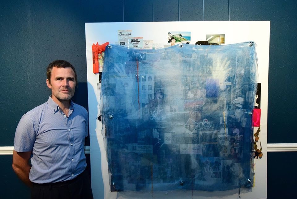 Our next SCAF Emerging Artist 2019 finalist to showcase is Alun Kirby and his powerful piece entitled: The River of Heraclitus (mixed media, silk thread and cyanotype on silk) #art #emerging #artist #award #cyanotype #yorkshire @AlunKirby photo @AnthonyChappelR