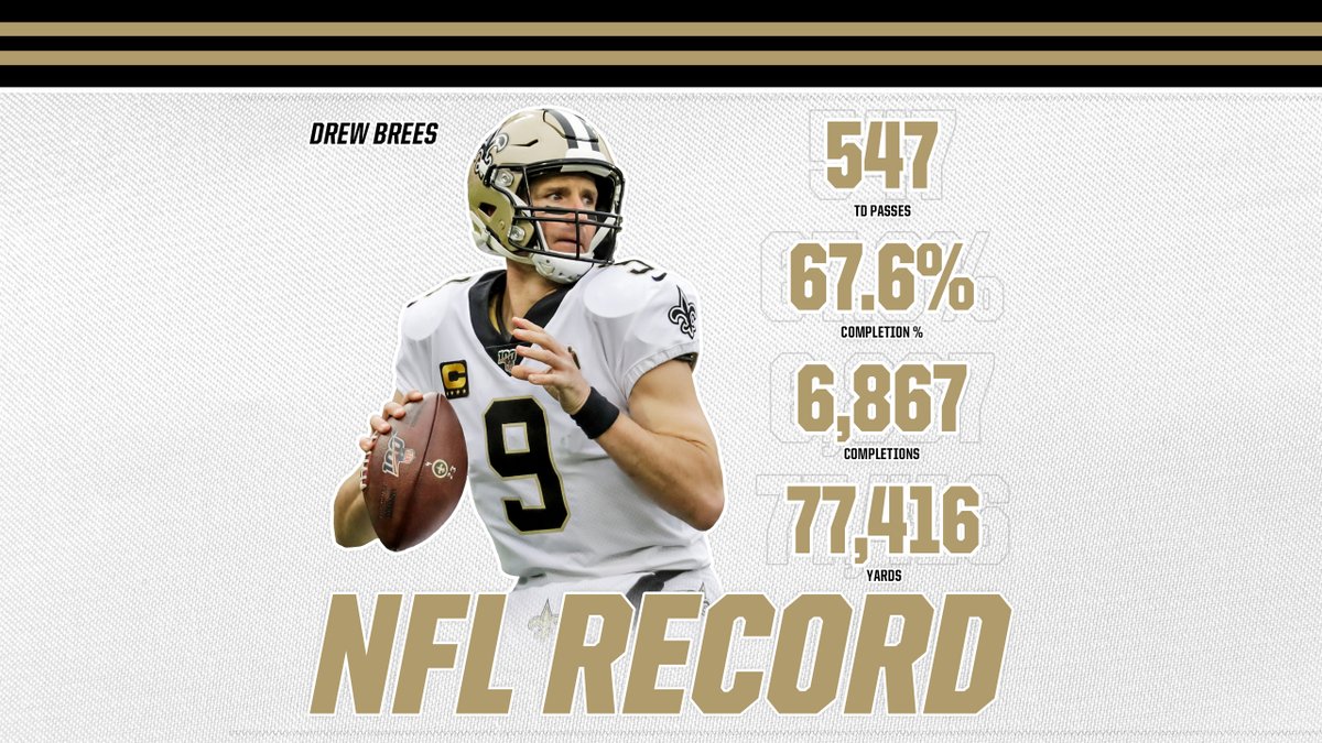 Saints's tweet photo. Entering the new decade owning plenty of real estate in the @NFL record book ⚜️

#NFL100 #NFL100 #NFL100 https://t.co/8Zpm8VOKPm